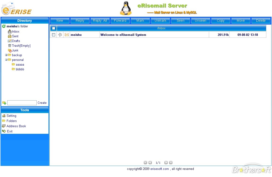 eRisemail Server 1.5.01