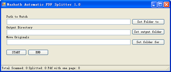 pdf分割软件(Nashath Auto PDF Splitter) v1.0免费版