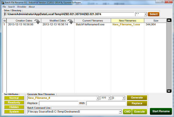 Batch File Renamer(批量更改文件) V8.1绿色版