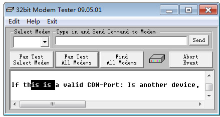 32bit Modem Tester数据分析软件 v10.02.01绿色版
