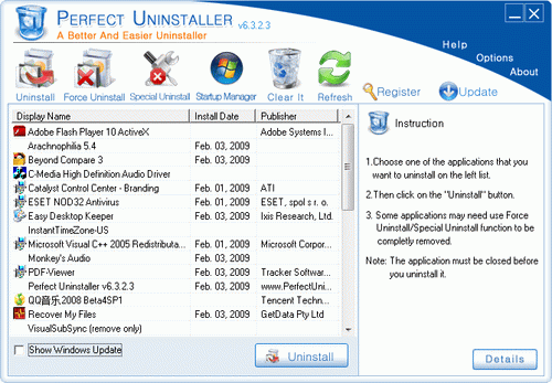 Perfect Uninstaller(卸载清除) 6.339 特别版
