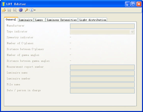 灯具参数编辑软件(LDT Editor)截图